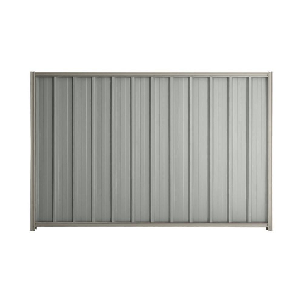 Good Neighbour® Superdek® 1200mm High Fence Panel Sheet: Gull Grey Post/Track: Birch