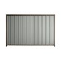 Good Neighbour® Superdek® 1200mm High Fence Panel Sheet: Gull Grey Post/Track: Banyan Brown