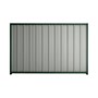 Good Neighbour® Superdek® 1200mm High Fence Panel Sheet: Gull Grey Post/Track: Caulfield Green
