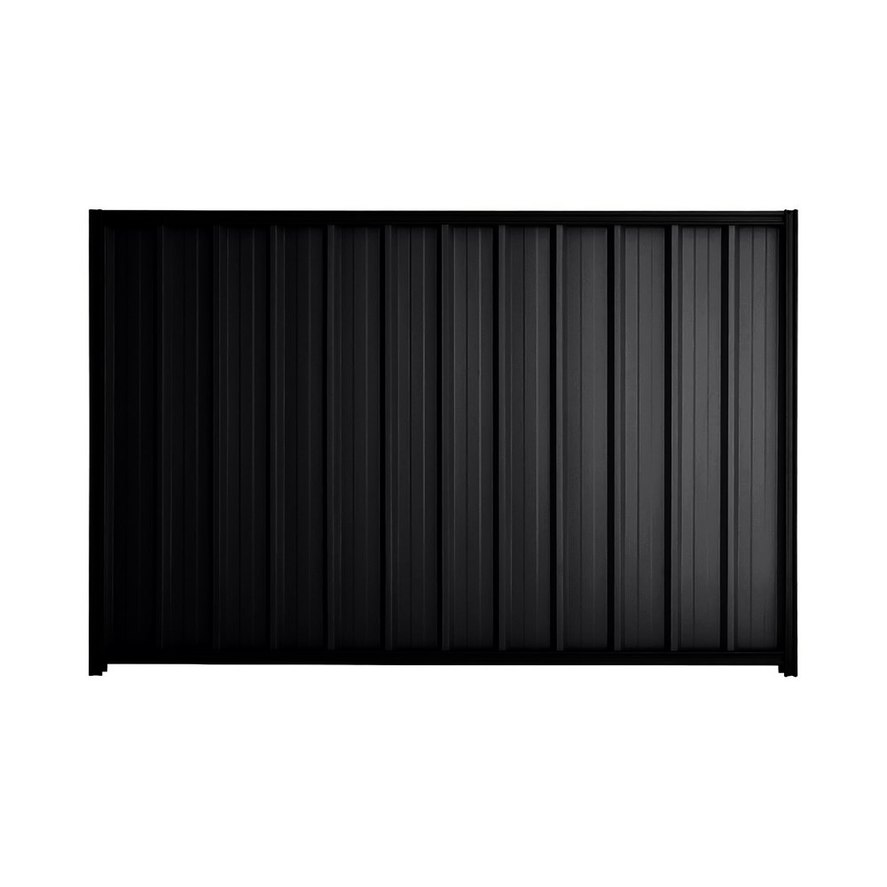 Good Neighbour® Superdek® 1200mm High Fence Panel Sheet: Gun Metal Grey Post/Track: Ebony
