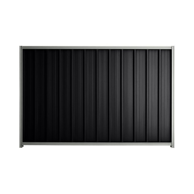 Good Neighbour® Superdek® 1200mm High Fence Panel Sheet: Gun Metal Grey Post/Track: Gull Grey