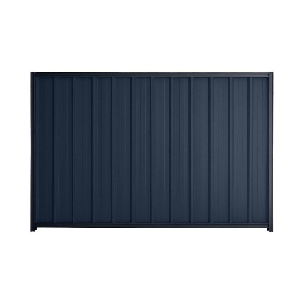 Good Neighbour® Superdek® 1200mm High Fence Panel Sheet: Mountain Blue Post/Track: Dark Stone