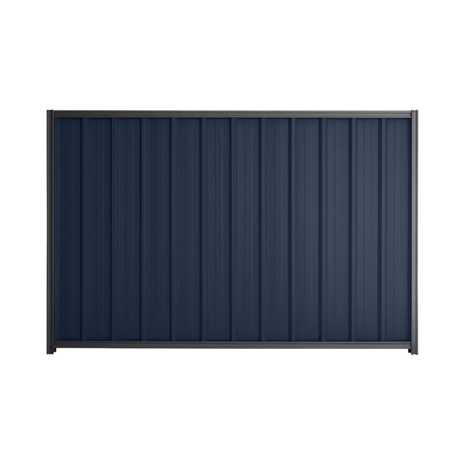 Good Neighbour® Superdek® 1200mm High Fence Panel Sheet: Mountain Blue Post/Track: Granite