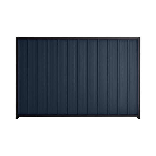 Good Neighbour® Superdek® 1200mm High Fence Panel Sheet: Mountain Blue Post/Track: Gun Metal Grey