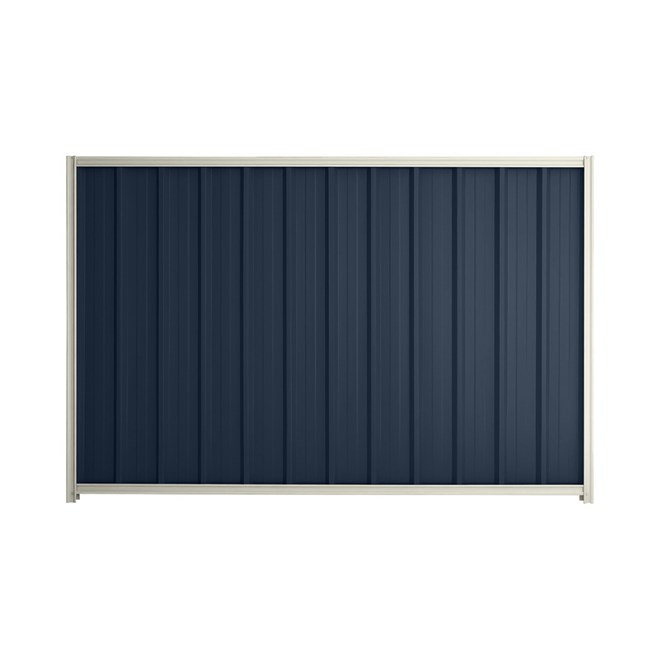 Good Neighbour® Superdek® 1200mm High Fence Panel Sheet: Mountain Blue Post/Track: Off White
