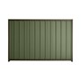 Good Neighbour® Superdek® 1200mm High Fence Panel Sheet: Mist Green Post/Track: Banyan Brown