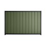 Good Neighbour® Superdek® 1200mm High Fence Panel Sheet: Mist Green Post/Track: Dark Stone