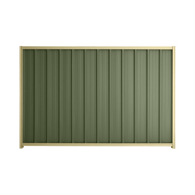 Good Neighbour® Superdek® 1200mm High Fence Panel Sheet: Mist Green Post/Track: Primrose
