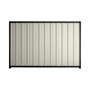 Good Neighbour® Superdek® 1200mm High Fence Panel Sheet: Off White Post/Track: Gun Metal Grey