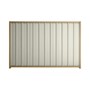 Good Neighbour® Superdek® 1200mm High Fence Panel Sheet: Off White Post/Track: Wheat