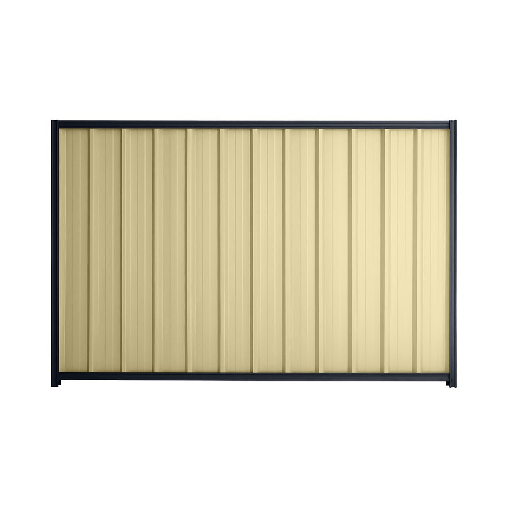 Good Neighbour® Superdek® 1200mm High Fence Panel Sheet: Primrose Post/Track: Dark Stone