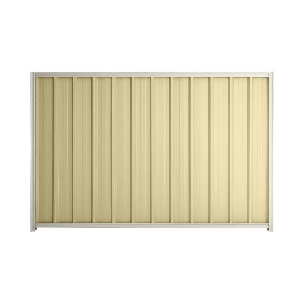 Good Neighbour® Superdek® 1200mm High Fence Panel Sheet: Primrose Post/Track: Off White