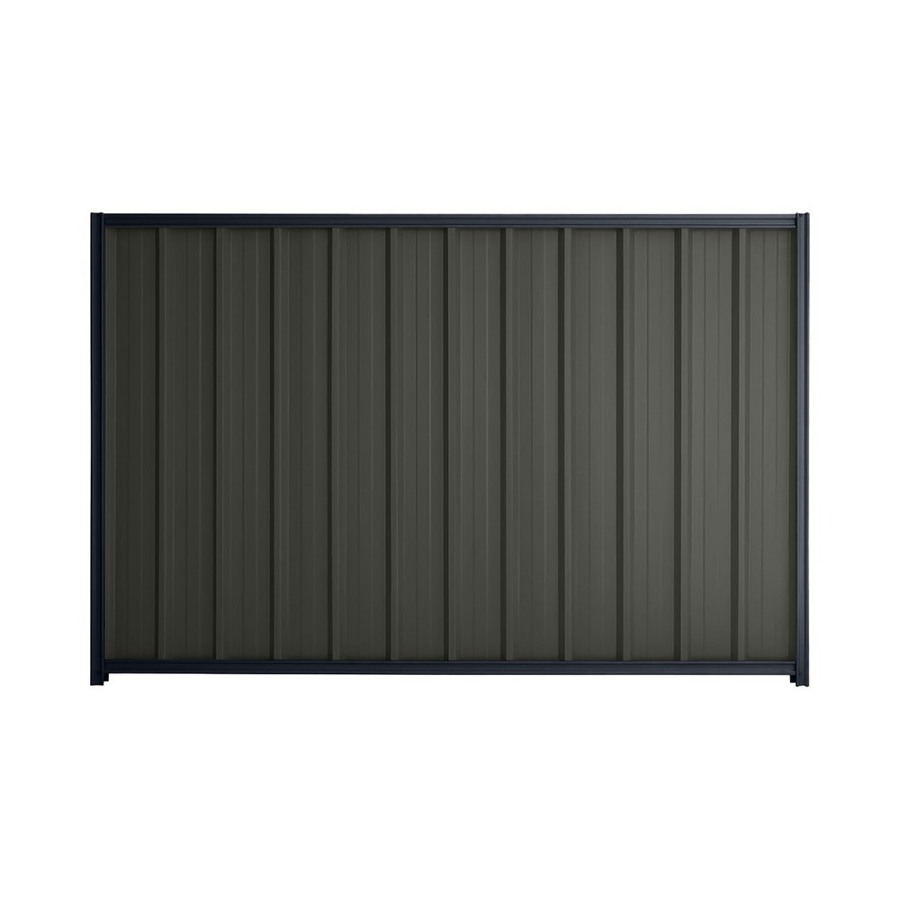 Good Neighbour® Superdek® 1200mm High Fence Panel Sheet: Slate Grey Post/Track: Dark Stone
