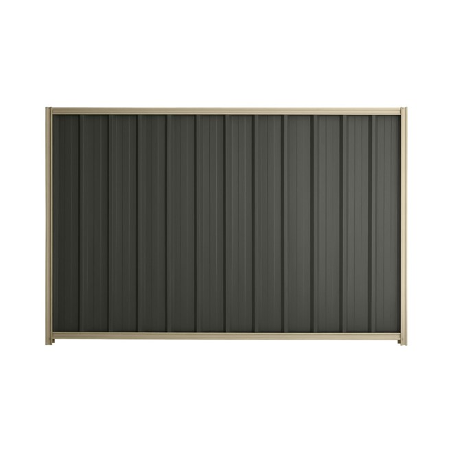 Good Neighbour® Superdek® 1200mm High Fence Panel Sheet: Slate Grey Post/Track: Merino