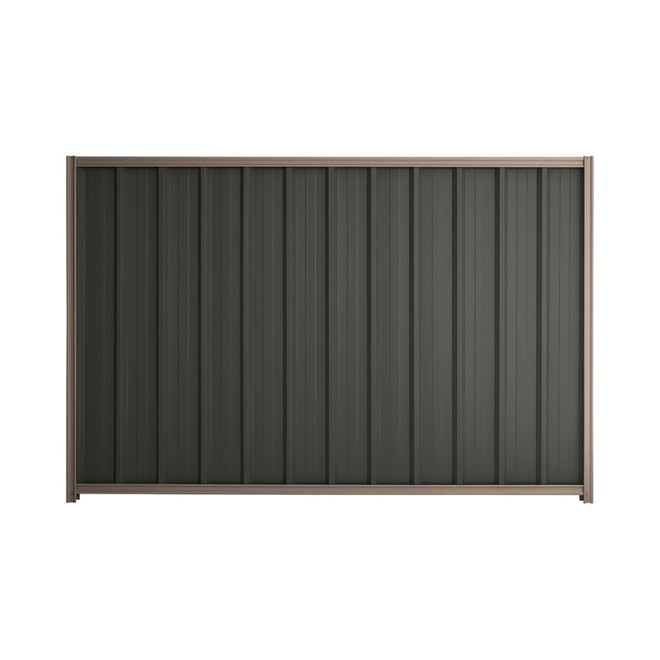Good Neighbour® Superdek® 1200mm High Fence Panel Sheet: Slate Grey Post/Track: Marsh