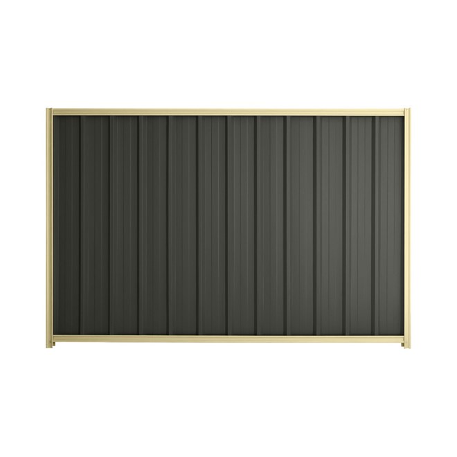 Good Neighbour® Superdek® 1200mm High Fence Panel Sheet: Slate Grey Post/Track: Primrose