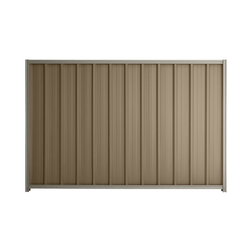 Good Neighbour® Superdek® 1500mm High Fence Panel Sheet: Beige Post/Track: Birch