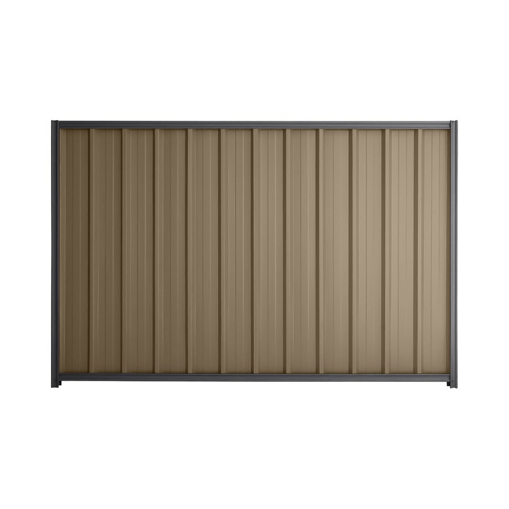 Good Neighbour® Superdek® 1500mm High Fence Panel Sheet: Beige Post/Track: Granite