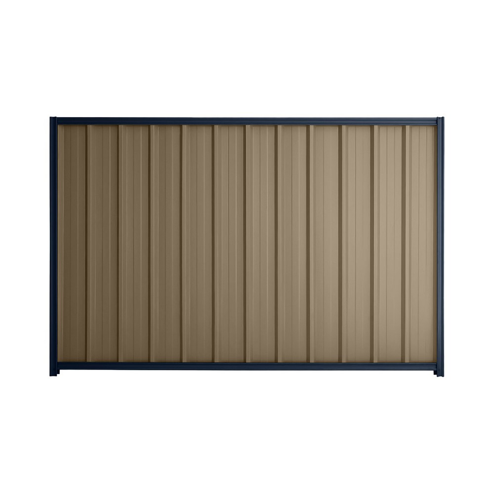 Good Neighbour® Superdek® 1500mm High Fence Panel Sheet: Beige Post/Track: Mountain Blue