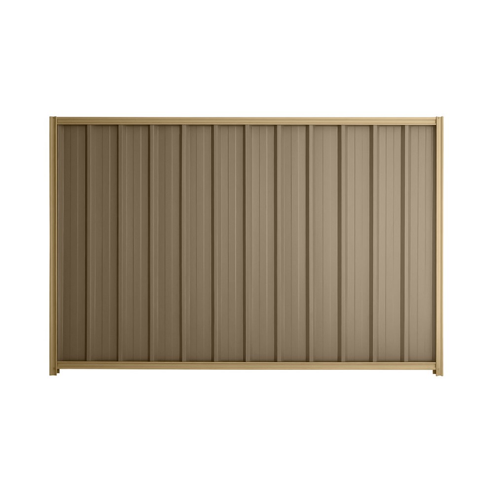 Good Neighbour® Superdek® 1500mm High Fence Panel Sheet: Beige Post/Track: Wheat