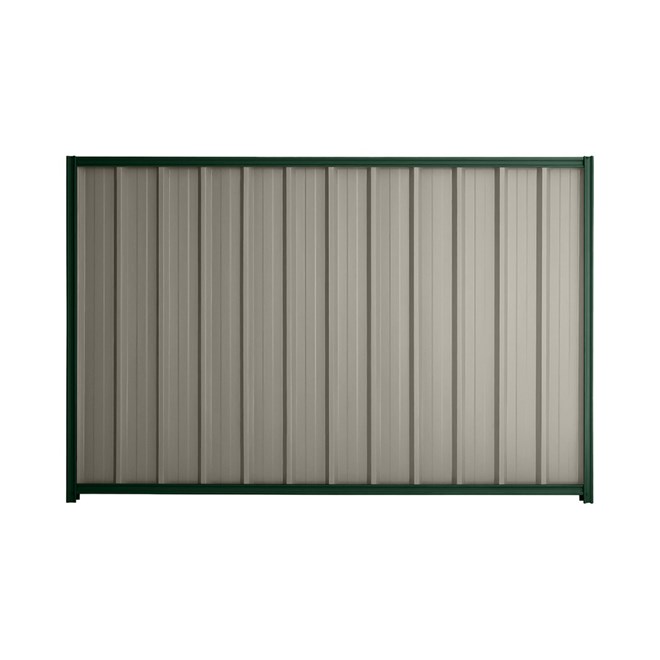 Good Neighbour® Superdek® 1500mm High Fence Panel Sheet: Birch Post/Track: Caulfield Green
