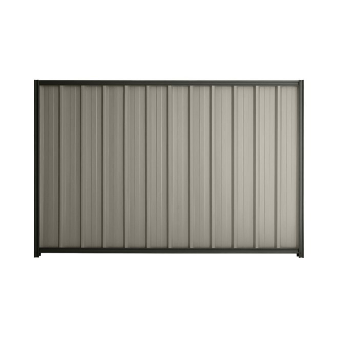 Good Neighbour® Superdek® 1500mm High Fence Panel Sheet: Birch Post/Track: Slate Grey