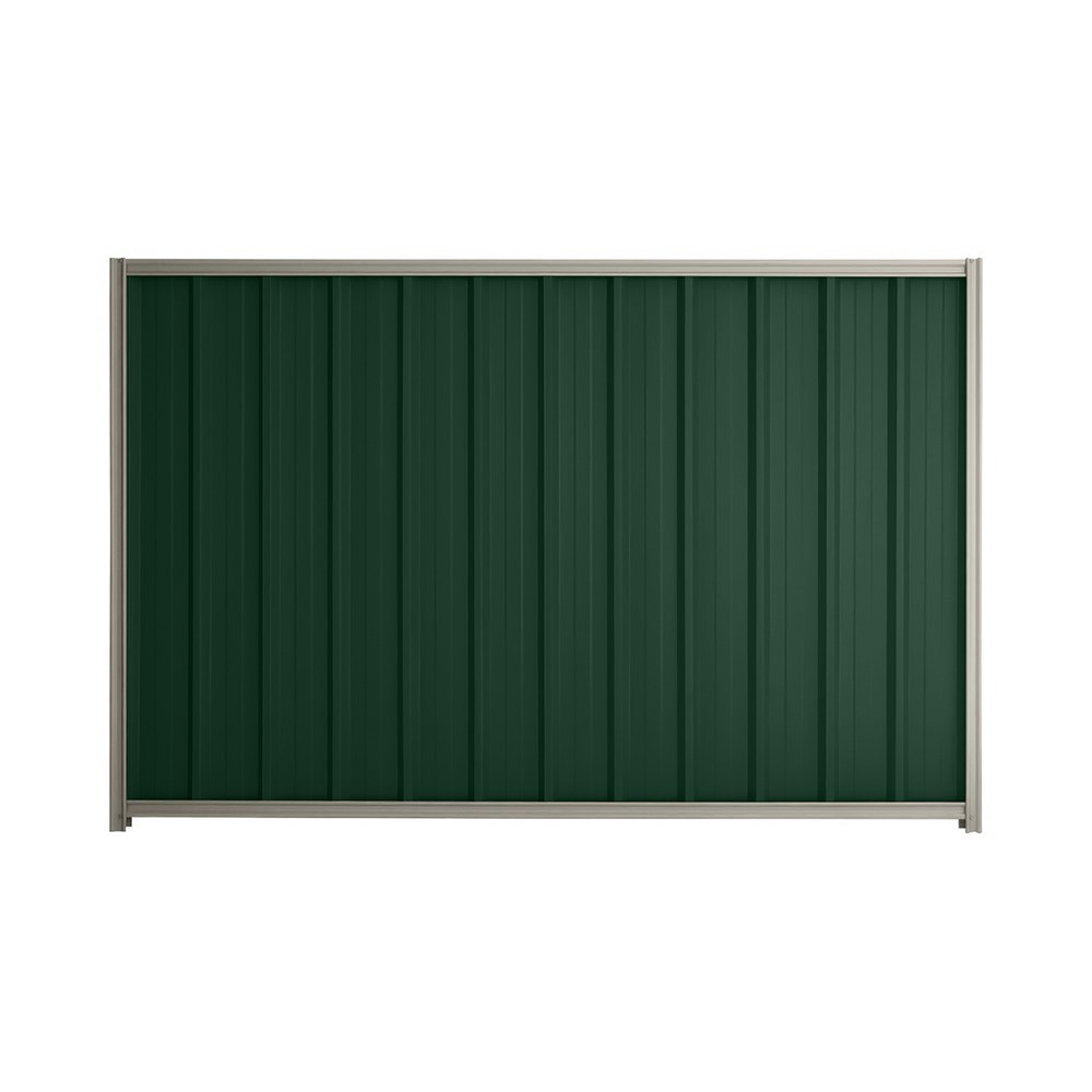 Good Neighbour® Superdek® 1500mm High Fence Panel Sheet: Caulfield Green Post/Track: Birch