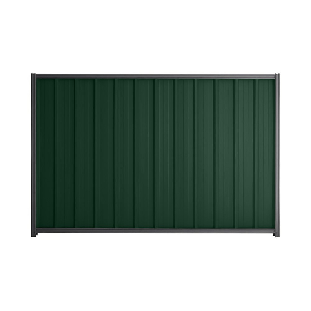 Good Neighbour® Superdek® 1500mm High Fence Panel Sheet: Caulfield Green Post/Track: Granite