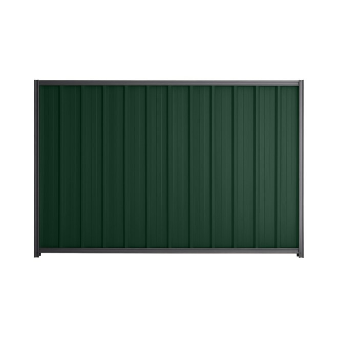 Good Neighbour® Superdek® 1500mm High Fence Panel Sheet: Caulfield Green Post/Track: Granite