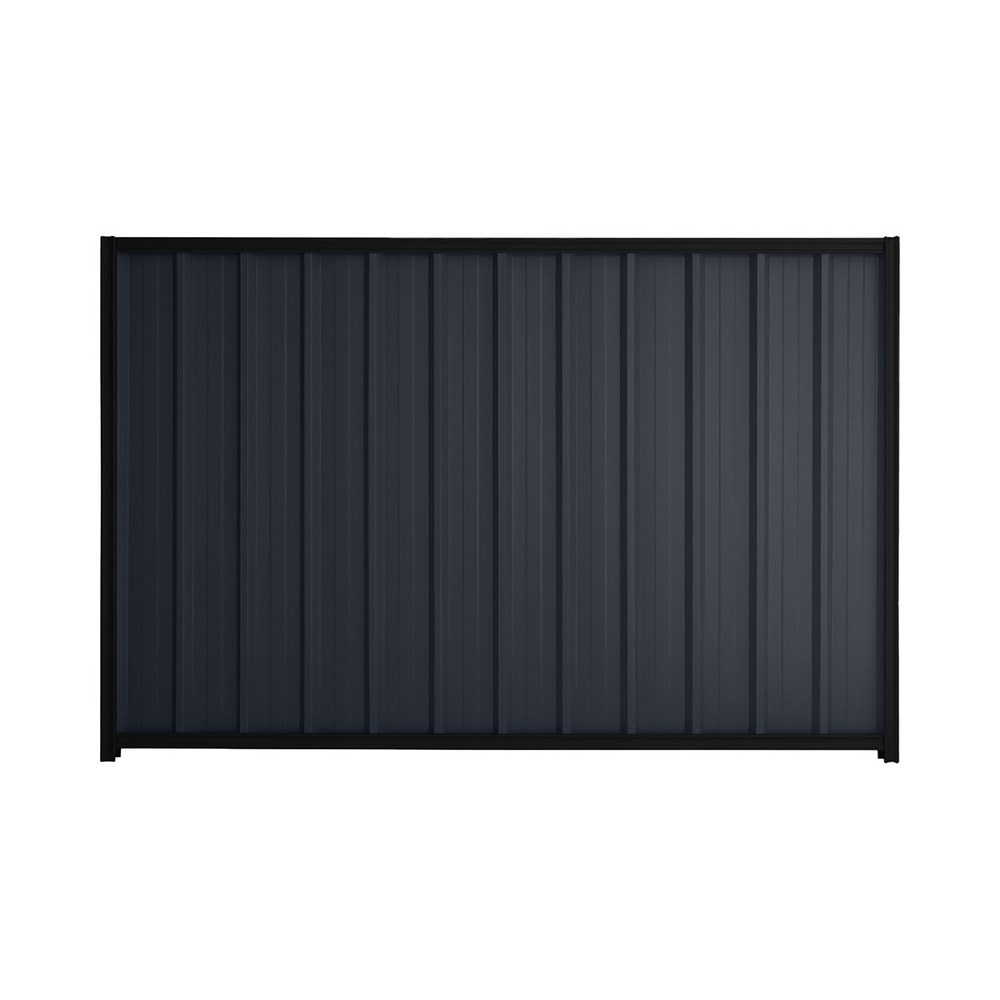 Good Neighbour® Superdek® 1500mm High Fence Panel Sheet: Dark Stone Post/Track: Ebony