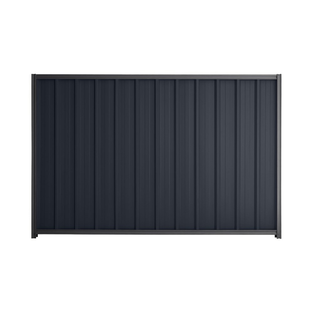 Good Neighbour® Superdek® 1500mm High Fence Panel Sheet: Dark Stone Post/Track: Granite