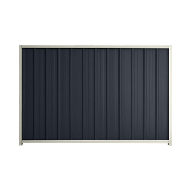 Good Neighbour® Superdek® 1500mm High Fence Panel Sheet: Dark Stone Post/Track: Off White