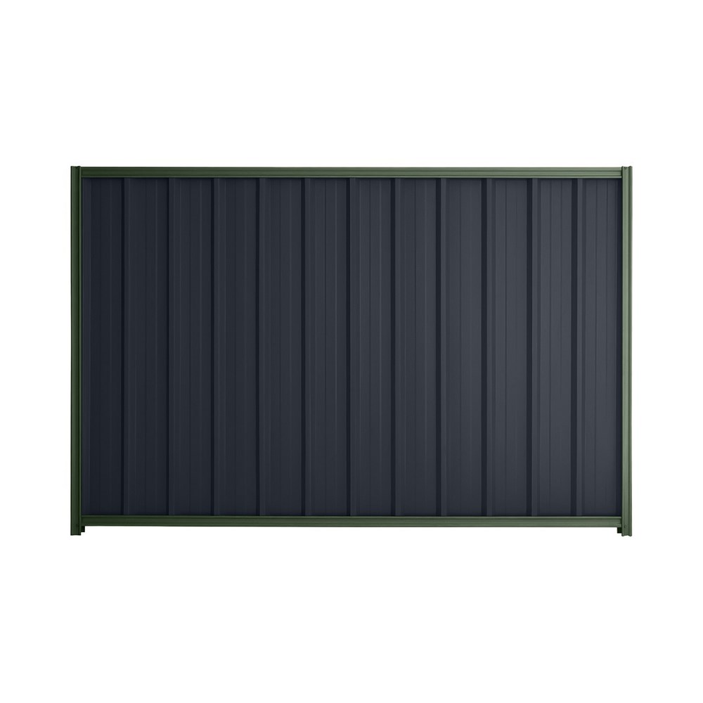 Good Neighbour® Superdek® 1500mm High Fence Panel Sheet: Dark Stone Post/Track: Rivergum