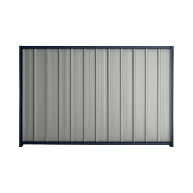 Good Neighbour® Superdek® 1500mm High Fence Panel Sheet: Gull Grey Post/Track: Mountain Blue
