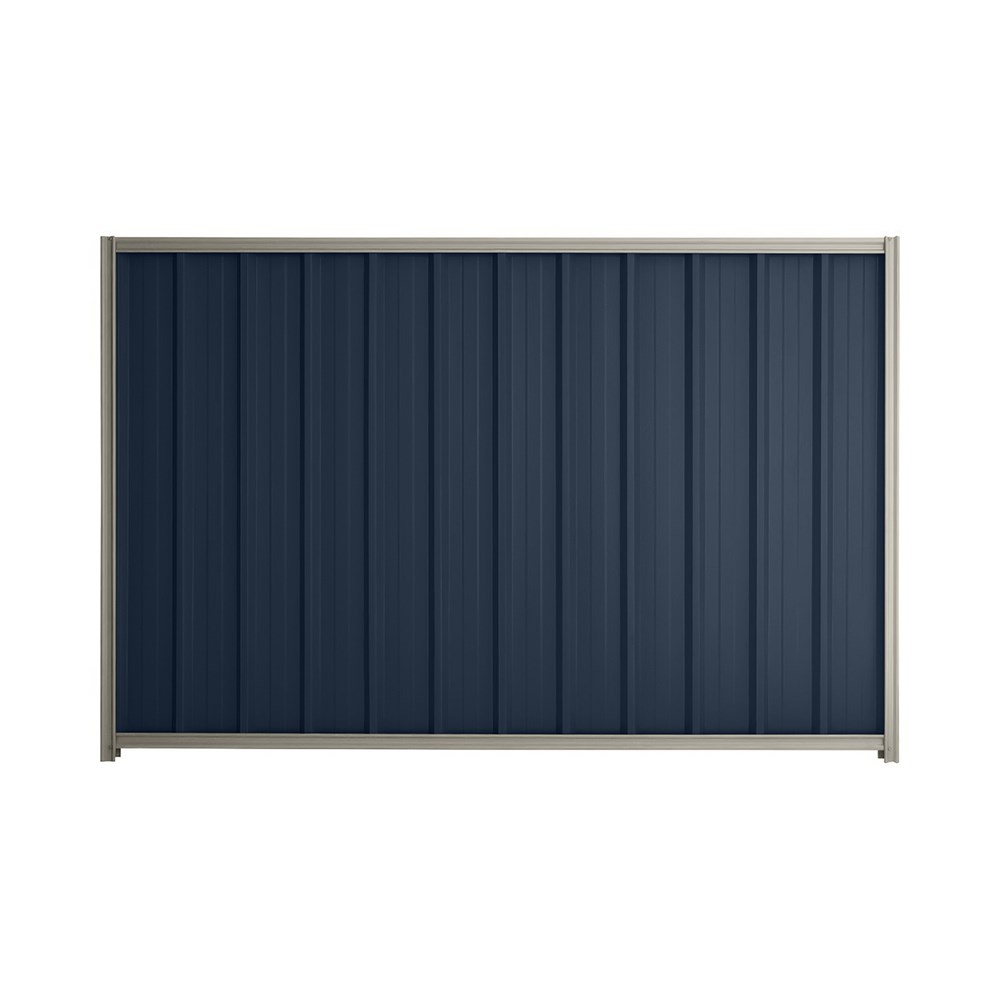 Good Neighbour® Superdek® 1500mm High Fence Panel Sheet: Mountain Blue Post/Track: Birch