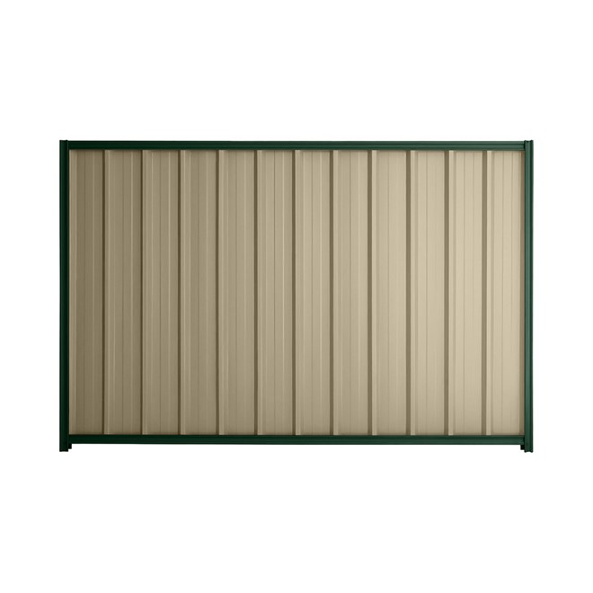 Good Neighbour® Superdek® 1500mm High Fence Panel Sheet: Merino Post/Track: Caulfield Green