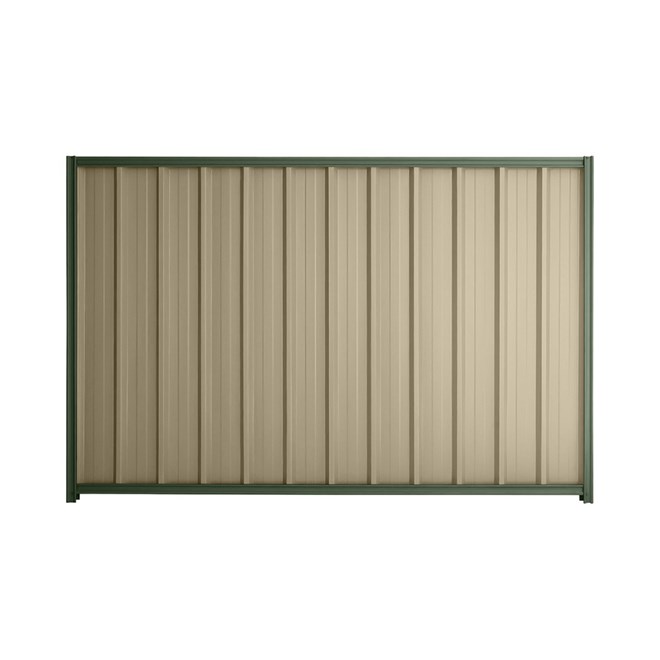Good Neighbour® Superdek® 1500mm High Fence Panel Sheet: Merino Post/Track: Rivergum