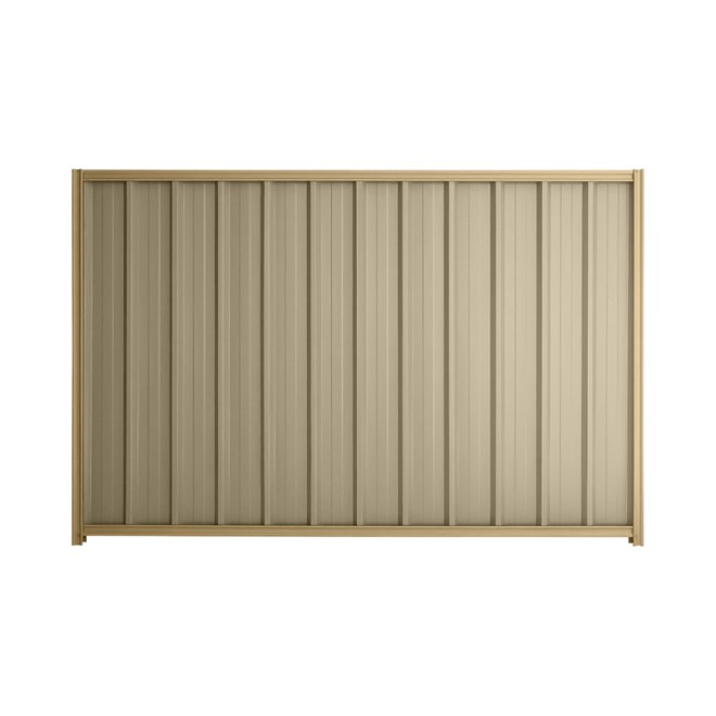 Good Neighbour® Superdek® 1500mm High Fence Panel Sheet: Merino Post/Track: Wheat
