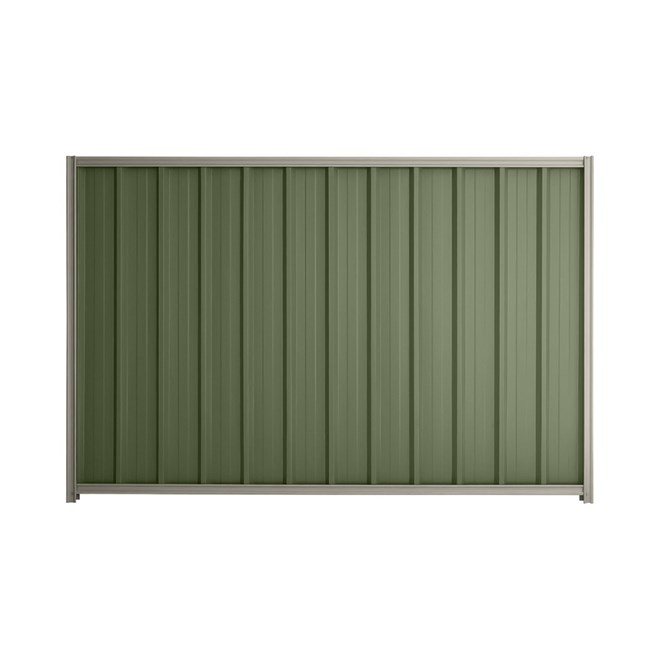 Good Neighbour® Superdek® 1500mm High Fence Panel Sheet: Mist Green Post/Track: Birch