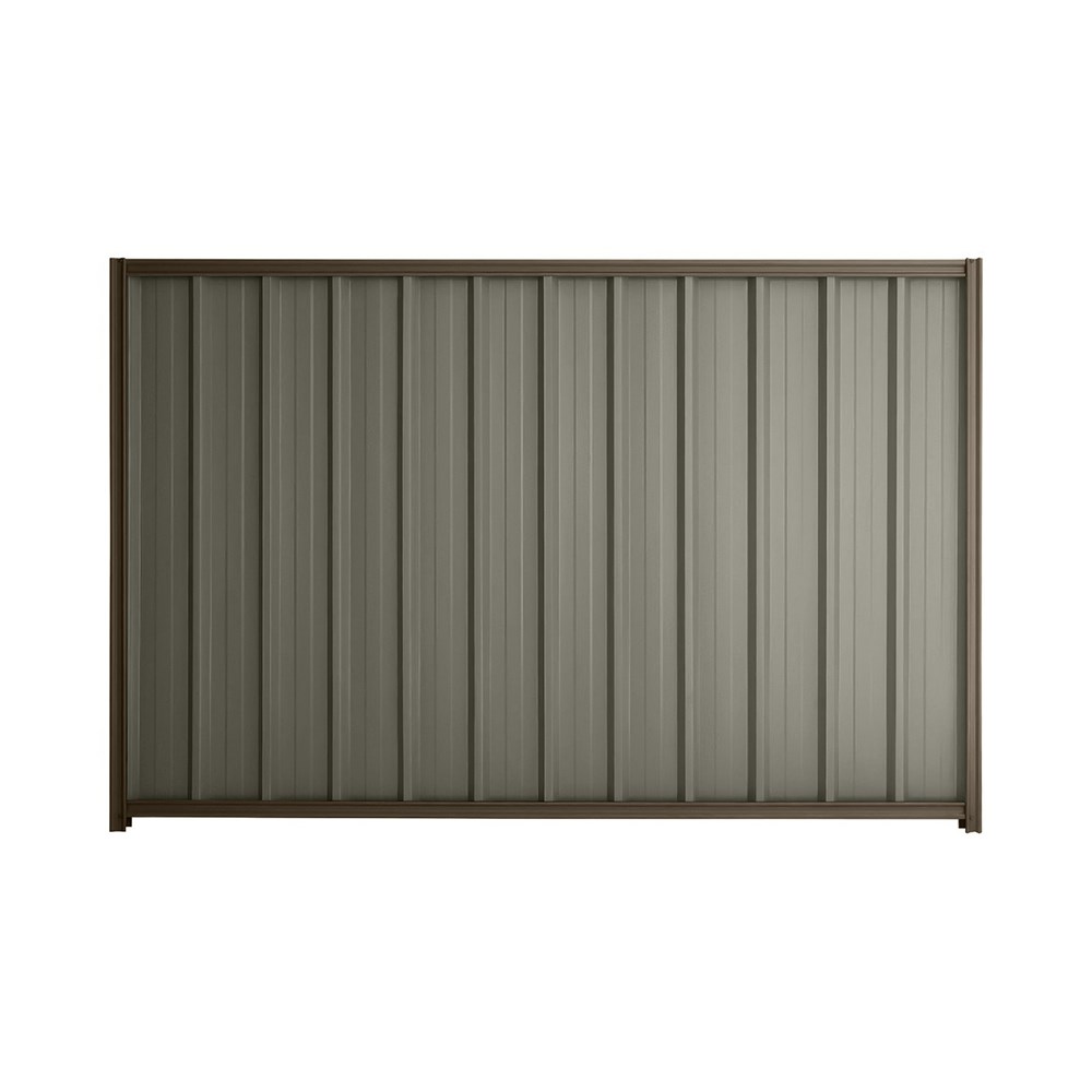 Good Neighbour® Superdek® 1500mm High Fence Panel Sheet: Marsh Post/Track: Banyan Brown