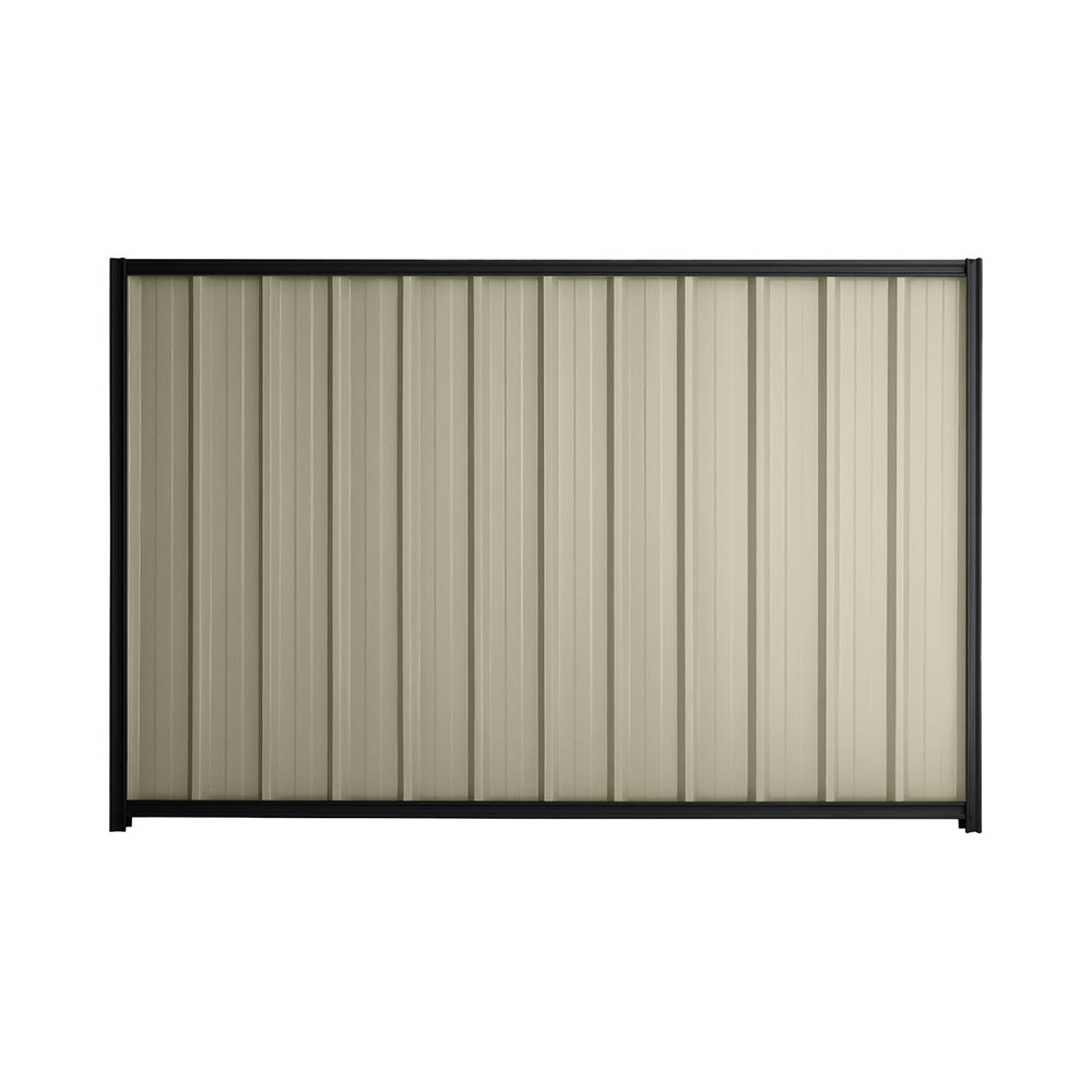 Good Neighbour® Superdek® 1500mm High Fence Panel Sheet: Moss Vale Sand Post/Track: Gun Metal Grey