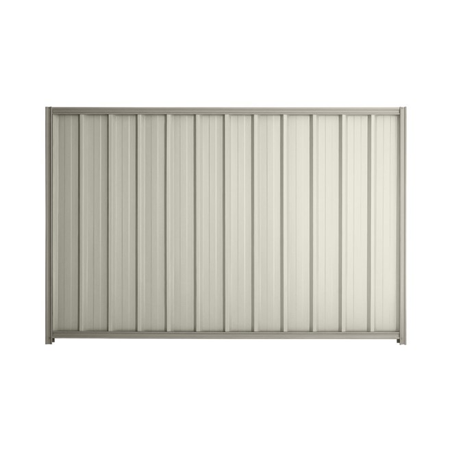 Good Neighbour® Superdek® 1500mm High Fence Panel Sheet: Off White Post/Track: Birch