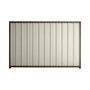 Good Neighbour® Superdek® 1500mm High Fence Panel Sheet: Off White Post/Track: Banyan Brown