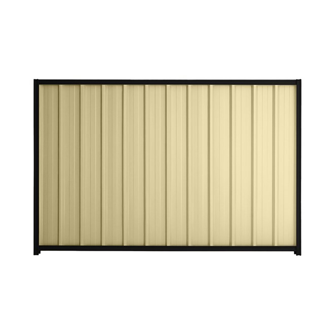 Good Neighbour® Superdek® 1500mm High Fence Panel Sheet: Primrose Post/Track: Ebony