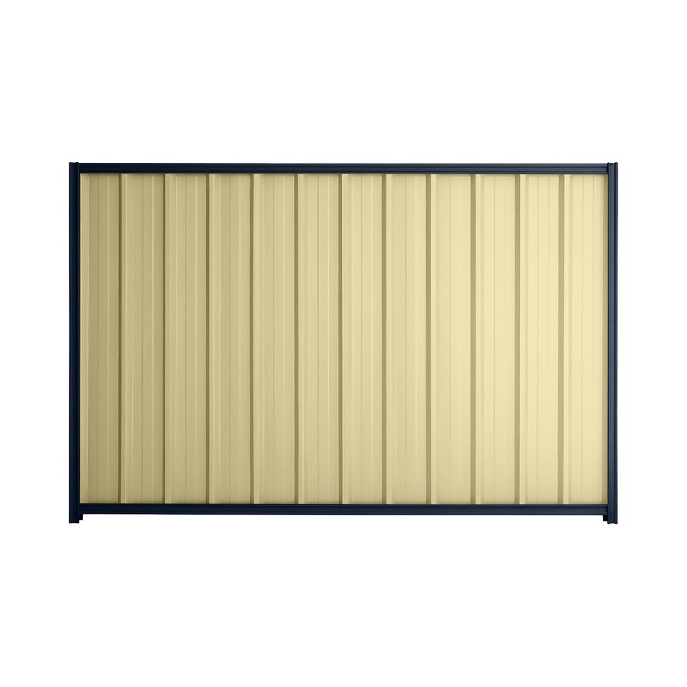 Good Neighbour® Superdek® 1500mm High Fence Panel Sheet: Primrose Post/Track: Mountain Blue