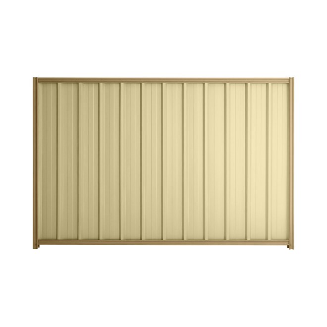 Good Neighbour® Superdek® 1500mm High Fence Panel Sheet: Primrose Post/Track: Wheat