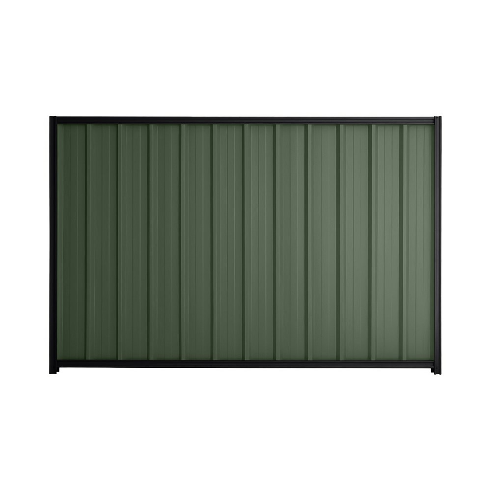 Good Neighbour® Superdek® 1500mm High Fence Panel Sheet: Rivergum Post/Track: Gun Metal Grey