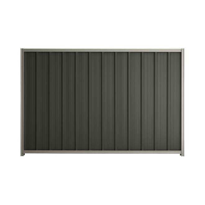 Good Neighbour® Superdek® 1500mm High Fence Panel Sheet: Slate Grey Post/Track: Birch