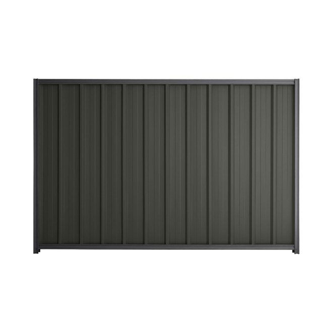 Good Neighbour® Superdek® 1500mm High Fence Panel Sheet: Slate Grey Post/Track: Granite