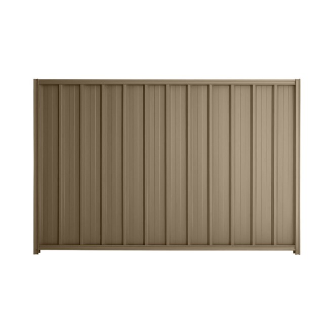 Good Neighbour® Superdek® 1800mm High Fence Panel Sheet: Beige Post/Track: Beige